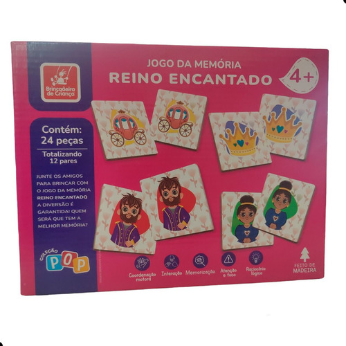 Jogo Da Memória Reino Encantado Brincadeira De Criança