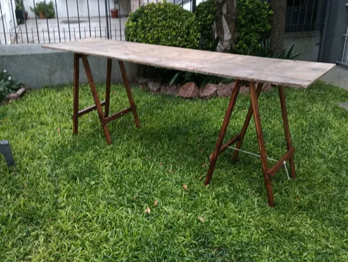 Juego De Caballetes Con Protector De Madera A Elección