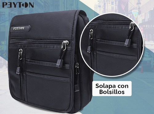 Imagen 6 de 10 de Morral Peyton Original Deportivo Urbano Unisex Reforzado New