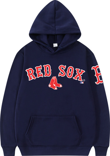 Sudadera Boston Red Sox, Unisex Con Capucha Afelpada