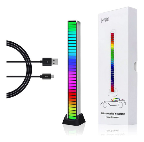 Gingo Luz De Ritmo De Captacion Activada Por Voz Rgb, Indica