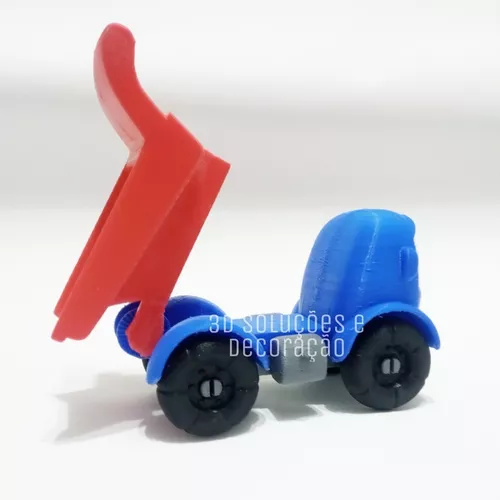 A escavadeira o Caminhao brinquedo impressão 3D