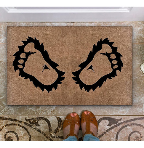 Mat Kitchen Floor Bigfoot Door Mat Bigfoot Lovers Home Decor