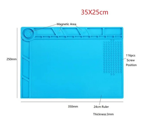 Tapete Reparaciones Electrónicas Para Estación De Soldadura
