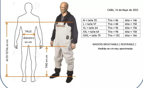 Wader Respirable Larpue Pesca Vadeo