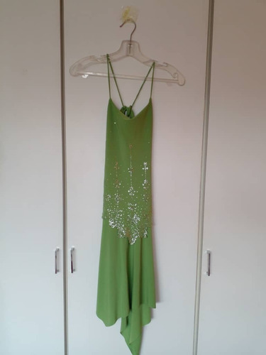 Vestido Verde Manzana Cocktail Fiesta