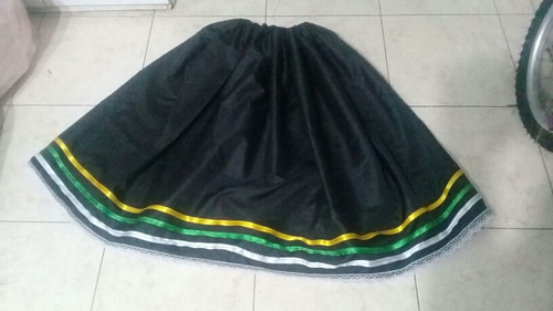 Pollera Negro Tarantela Niña