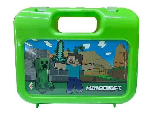 Lonchera Escolar Minecraft Plastico Cresco Cod Mi067
