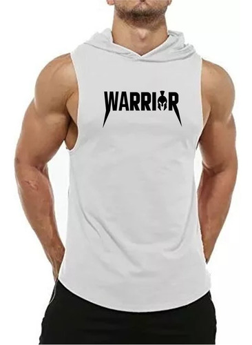 Playera Deportiva Capucha Warrior Black Rock 