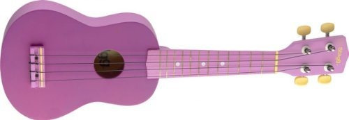 Ukelele Soprano Stagg Us-violet Con Funda De Nailon Negra - 