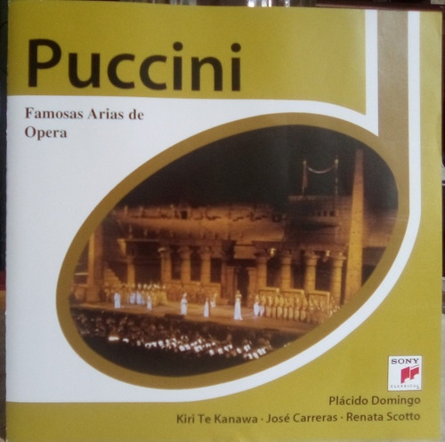 Cd Puccini  Famosas Arias De Opera 