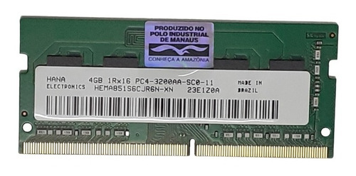Memoria Notebook Samsung Np550 Xda Série 4gb Ddr4 Original