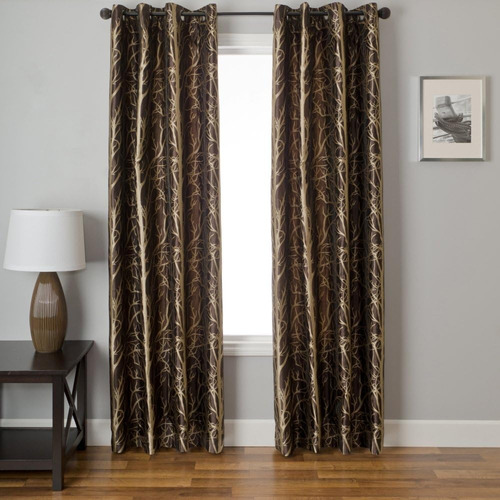 Softline Home Fashions Catara Tree Series Ventana Con Pestañ