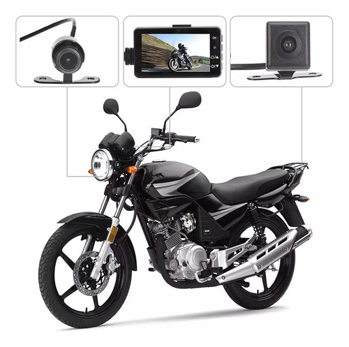 Cámara De Salpicadero Dvr Con Cámara Delantera Trasera Dual