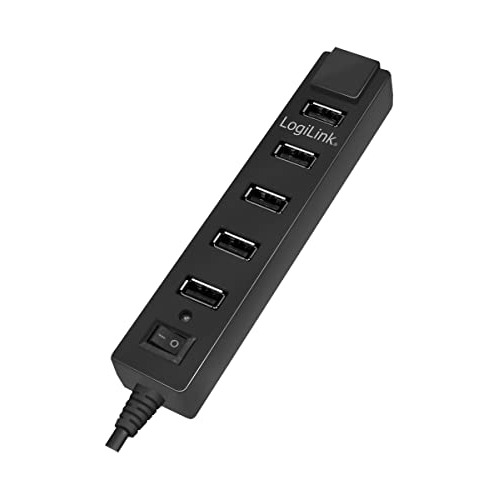 Hubs Usb Hub Usb - Logilink Usb 2.0 7-port Hub With On-off S