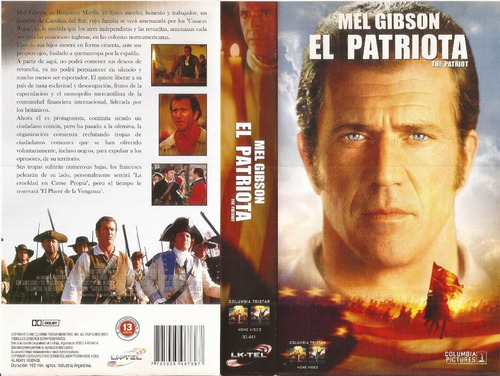 El Patriota Vhs Mel Gibson Heath Ledger The Patriot Mercado Libre