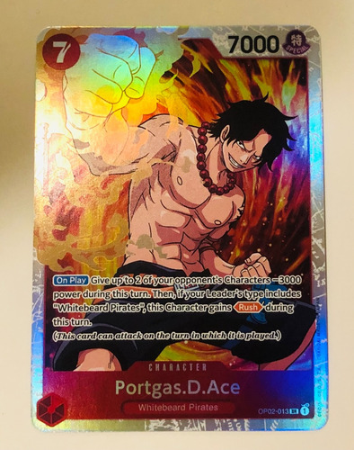 Portgas.d.ace Op02-013. Super Rare. One Piece.