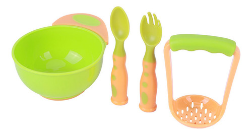 Cuenco Con Ventosa Para Bebés, 4 Unidades, Machacador De Ali