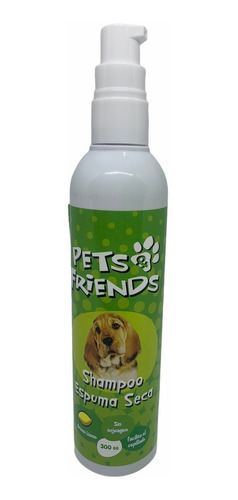 Shampoo Espuma Seca Para Perros 300 Cc Pets Friends