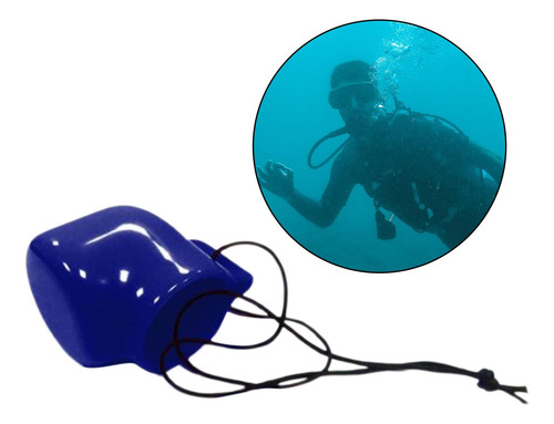 Tapa De La Válvula Del Del Tanque De Buceo Con Cable Azul