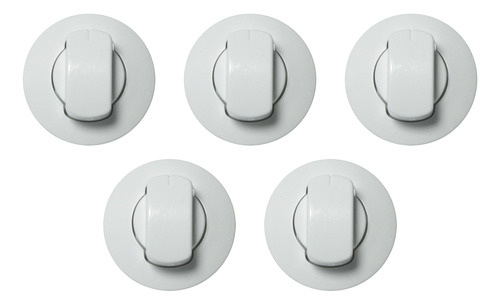 5 Perillas Para Cocina Longvie 18501 / 14601/12411 Blanco