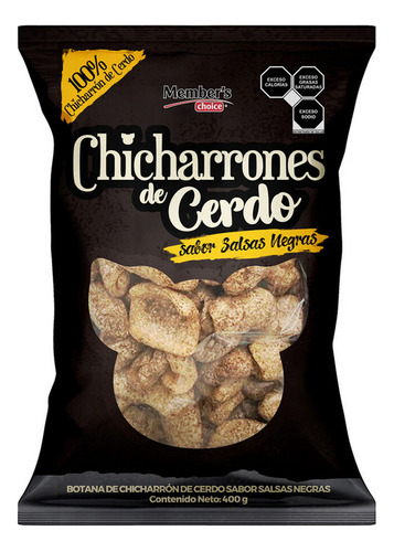 Chicharrones De Cerdo Sabor Salsas Negras (400g)