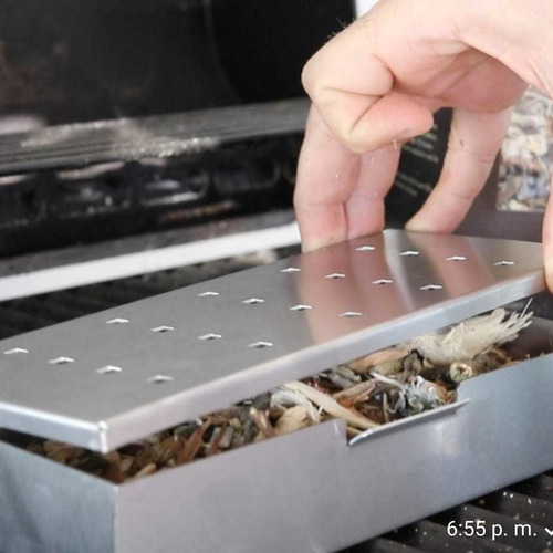 Caja Ahumadora Parrilla Humos Asado Acero Inoxidable