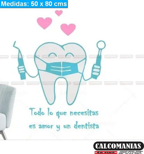 Vinil Decorativo Para Consultorio Dental Todo Lo Que...