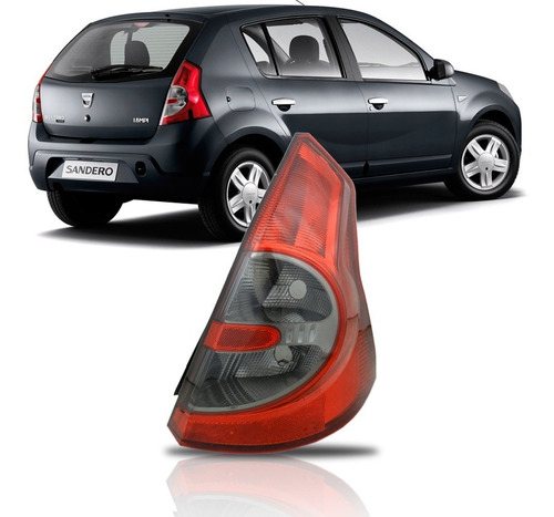 Lanterna Traseira Sandero 2007 2008 2009 2010 2011 Fume Ld