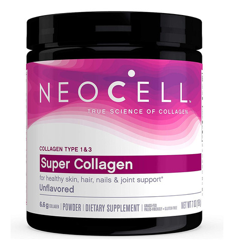 Neocell Super Powder Colageno, Tipo 1 Y 3, 7 Onzas (paquete