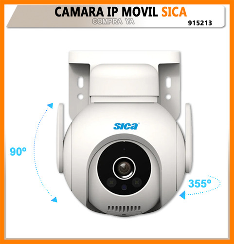 Camara Ip Movil Wifi Exterior Seguridad Monitoreo X 2u Sica