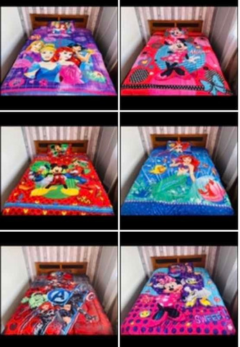 Cobertores De Reversible De Algodón Diseños Infantiles