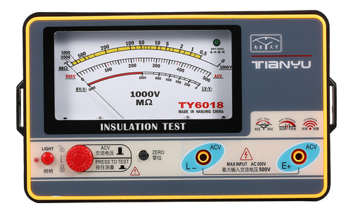 Resistance Tester Digital 0-2000 M Medidor De Ohmímetro De R