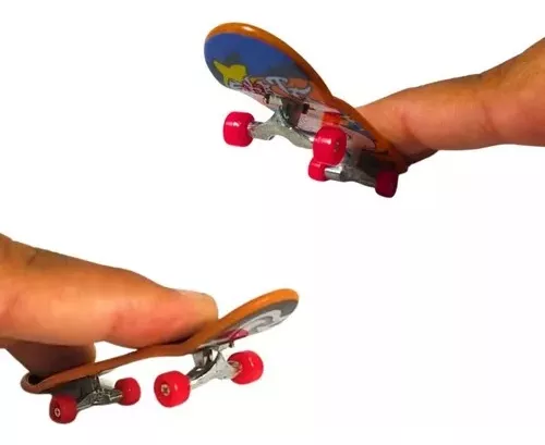 Skate De Dedo Kit 2 Fingerboard Truck Metal Com Ferramentas