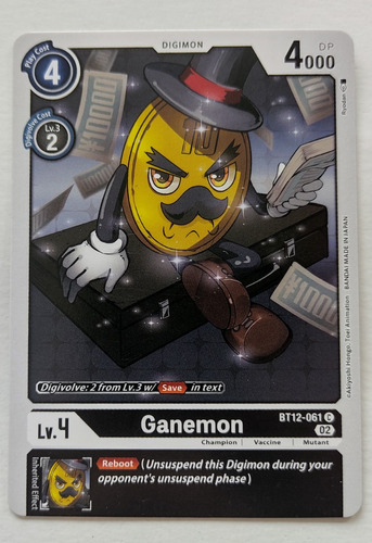 Digimon Tcg Ganemon Bt12-061 C