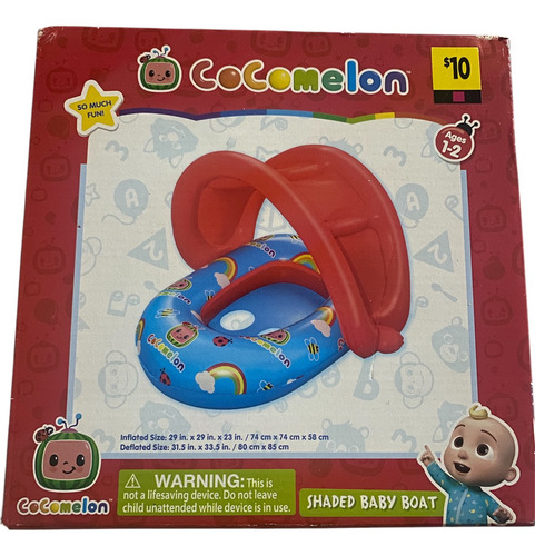 Inflable Para Alberca De Bebe Azul Con Rojo