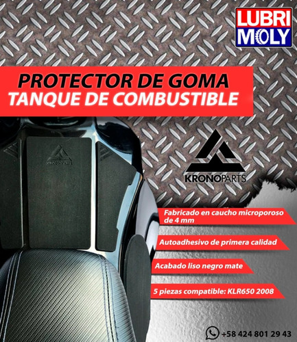 Protector Goma Tanque  Y Motor Juego Aplica  Klr Kawasaki