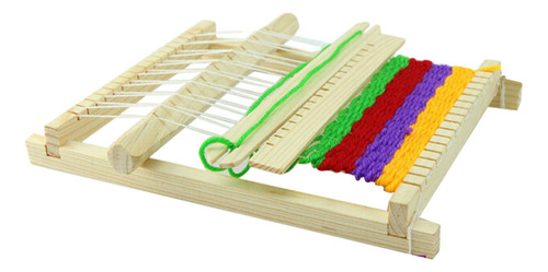 De Telar De Madera, Telar De Telar De Tejido Con 2 Hilos