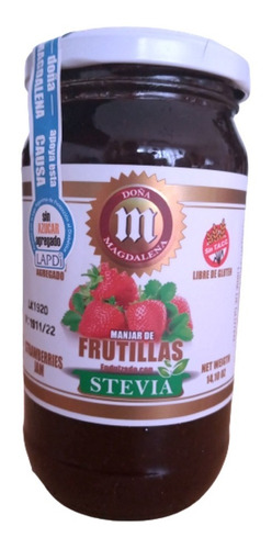 Mermelada De Frutilla Doña Magdalena Sin Azucar Sin Tacc Dw