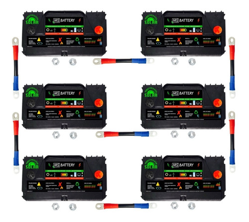 Bateria Solar Ciclo Profundo Kit 360ah 24v Ms Battery 120x6