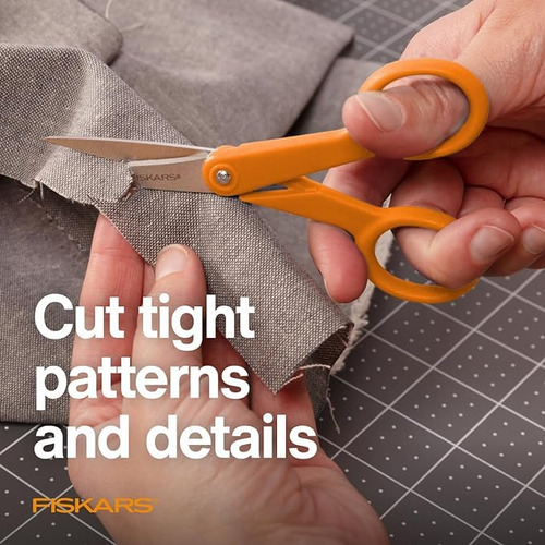 Scissors Fiskars Premier No. 5 Micro-tip Orange-handled