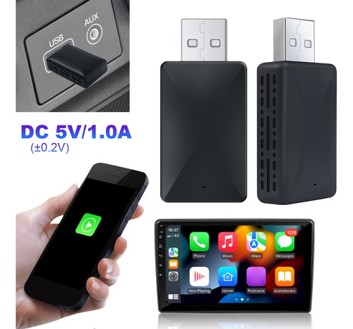 Adaptador Automático Inalámbrico Carplay Android 2 En 1 Wifi