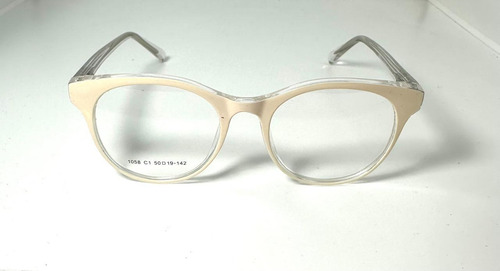Armazones Para Receta, Lectura, Marco De Anteojos Mod. 1058 Rosa/transparente