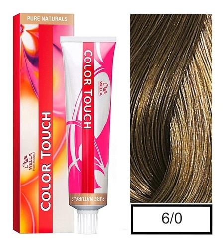 Wella-tintura Color Touch 6/0 60gr + Oxidante De 120 Ml