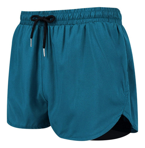 Bañador Tipo Shorts For Hombre Con Forro De Compresión
