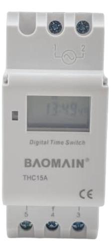 Timer Reloj Programable Semanal Temporizador 12 Vdc Vac