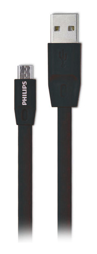 Dlc2518cb Cable Micro Usb 1.2 Mts Goma Plano Negro