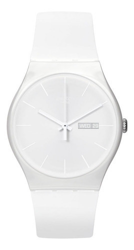 Imagen 1 de 2 de Reloj Swatch White Rebel De Silicona Blanca Plástico