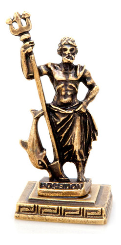 Estatua En Miniatura De Zamac Griego Antiguo De Poseidón (or