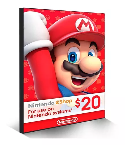 Cartão Nintendo Switch 3ds Wii U Eshop Card Usa 5 Dólares